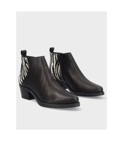 Botin Cowboy Lola 5147P Negro-Zebra