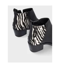 Botin Cowboy Lola 5147P Negro-Zebra