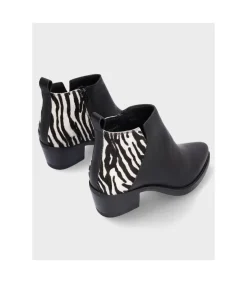 Botin Cowboy Lola 5147P Negro-Zebra