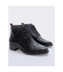 Botin Lucky Steps Lechuza 1872 Crust Negro