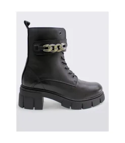 Botin Militar Oveja Negra Dolbi Valentina Negro