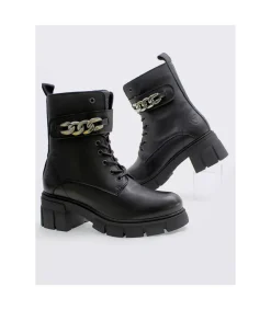 Botin Militar Oveja Negra Dolbi Valentina Negro