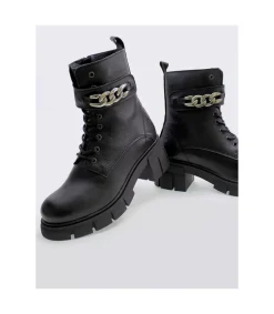 Botin Militar Oveja Negra Dolbi Valentina Negro