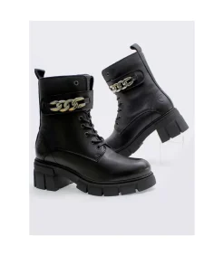 Botin Militar Oveja Negra Dolbi Valentina Negro