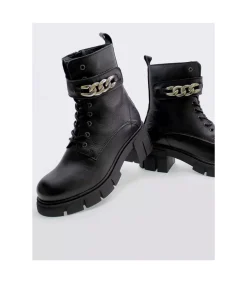 Botin Militar Oveja Negra Dolbi Valentina Negro