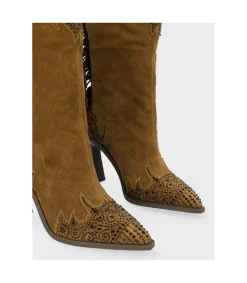 Botin Tacón Alma En Pena I23253 Camel