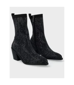 Botin Tacón Exe 2322 Glitter Black