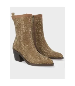 Botin Tacón Exe 2322 Glitter Gold