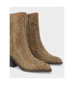 Botin Tacón Exe 2322 Glitter Gold