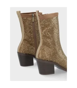Botin Tacón Exe 2322 Glitter Gold