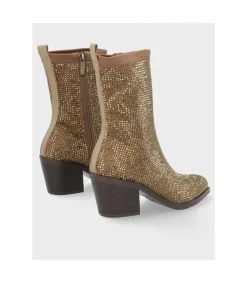 Botin Tacón Exe 2322 Glitter Gold