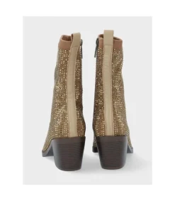 Botin Tacón Exe 2322 Glitter Gold