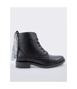 Botin Tacón Lucky Steps Madonna Negro