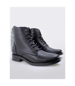Botin Tacón Lucky Steps Madonna Negro
