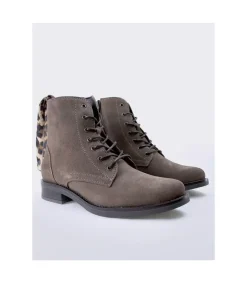 Botin Tacón Lucky Steps Madonna Taupe