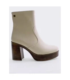 Botin Tacón Mustang 50531 Crema