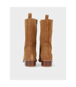 Botin Tacón Popa Amanda Marron