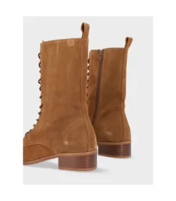 Botin Tacón Popa Amanda Marron
