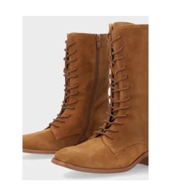 Botin Tacón Popa Amanda Marron