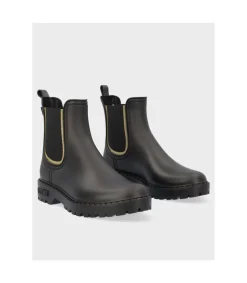 Botin Verbenas Gaudi Mate Glitter Negro Oro
