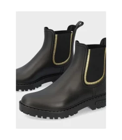 Botin Verbenas Gaudi Mate Glitter Negro Oro