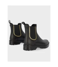 Botin Verbenas Gaudi Mate Glitter Negro Oro
