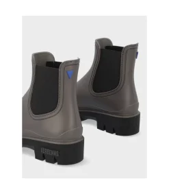 Botin Verbenas Mate Mae Gris Negro
