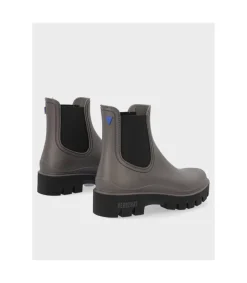 Botin Verbenas Mate Mae Gris Negro