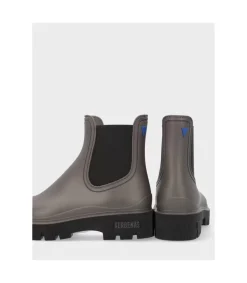 Botin Verbenas Mate Mae Gris Negro