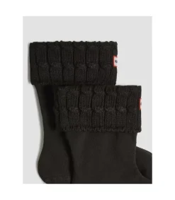 Calcetin Hunter Cable Short Black