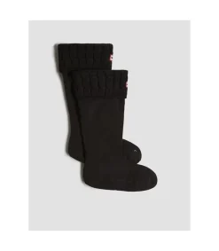 Calcetin Hunter Cable Tall Black