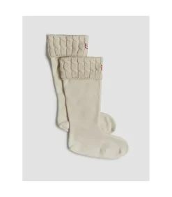 Calcetin Hunter Cable Tall White