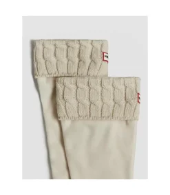 Calcetin Hunter Cable Tall White