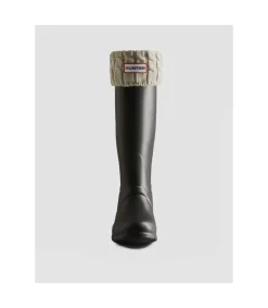 Calcetin Hunter Cable Tall White