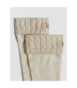 Calcetin Hunter Cable Tall White