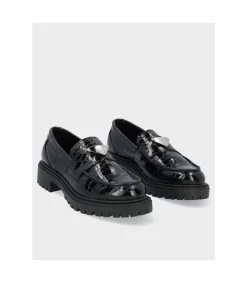Mocasin Oveja Negra Verona Croco Negro