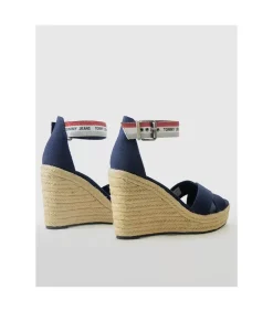 Sandalia Tommy Hilfiger Lurex Webbing Tw Navy