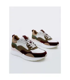 Zapatilla Kangaroos 506 Bco-Taupe-Burdeos-Rosa-Kaki