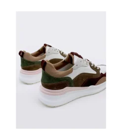 Zapatilla Kangaroos 506 Bco-Taupe-Burdeos-Rosa-Kaki