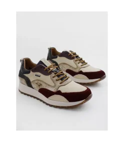 Zapatilla Kangaroos 410 Combi Beige Burdeos