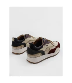 Zapatilla Kangaroos 410 Combi Beige Burdeos