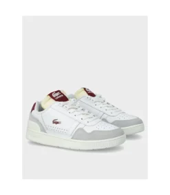 Zapatilla Lacoste T-Clip White Burgundy