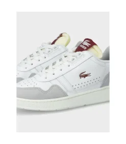 Zapatilla Lacoste T-Clip White Burgundy