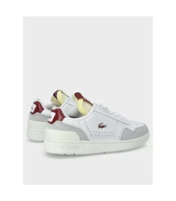 Zapatilla Lacoste T-Clip White Burgundy