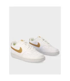 Zapatilla Nike Court Vision Dh3158 Blanco Oro