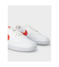 Zapatilla Nike Court Vision Dh2987 Blanco Rojo