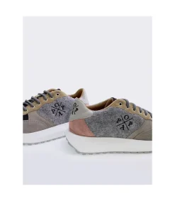 Zapatilla Popa Ines Fieltro Gris
