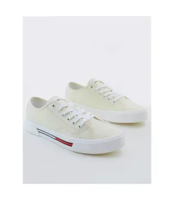 Zapatilla Tommy Hilfiger Low Cut Canvas Lemon Ice