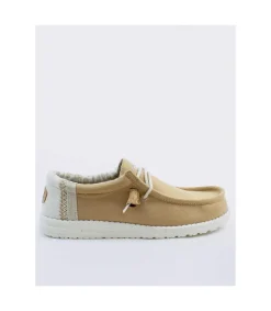Zapato Hey Dude Wally Linen Natural Ocra