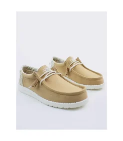 Zapato Hey Dude Wally Linen Natural Ocra